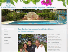 Tablet Screenshot of cape-gardens.com